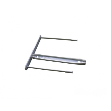 Archyvinė įsegėlė plastmasinė Z-clip 7cm, balta