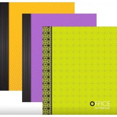 Bloknotas OFFICE, A6, 48 lapai, langeliais, 70gsm, klijuotas viršuje