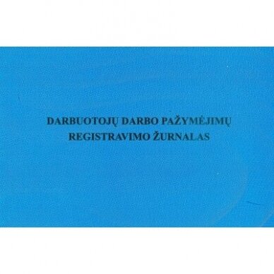 Darbuotojų darbo pažymėjimų registravimo žurnalas, A5, 24 lapai