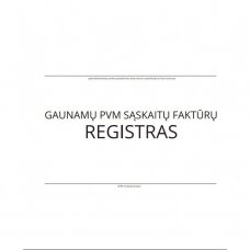 Gaunamų PVM sąskaitų-faktūrų registras, A4, 26 lapai