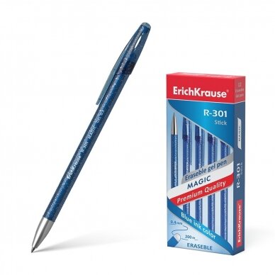 Ištrinamas gelinis rašiklis R-301 MAGIC GEL, ErichKrause, storis 0.5mm, mėlynos sp.