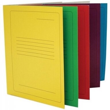 Kartoninis segtuvėlis su metaline įsegėle A4, 300gsm, su spauda,