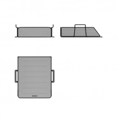 Lentynėlė dokumentams COMPASS CLASSIC, ErichKrause, A4, horizontali, perforuoto metalo, juodos sp. 2