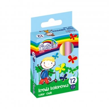 Mokyklinė kreida, Fiorello, 12 vnt., įvairių sp.