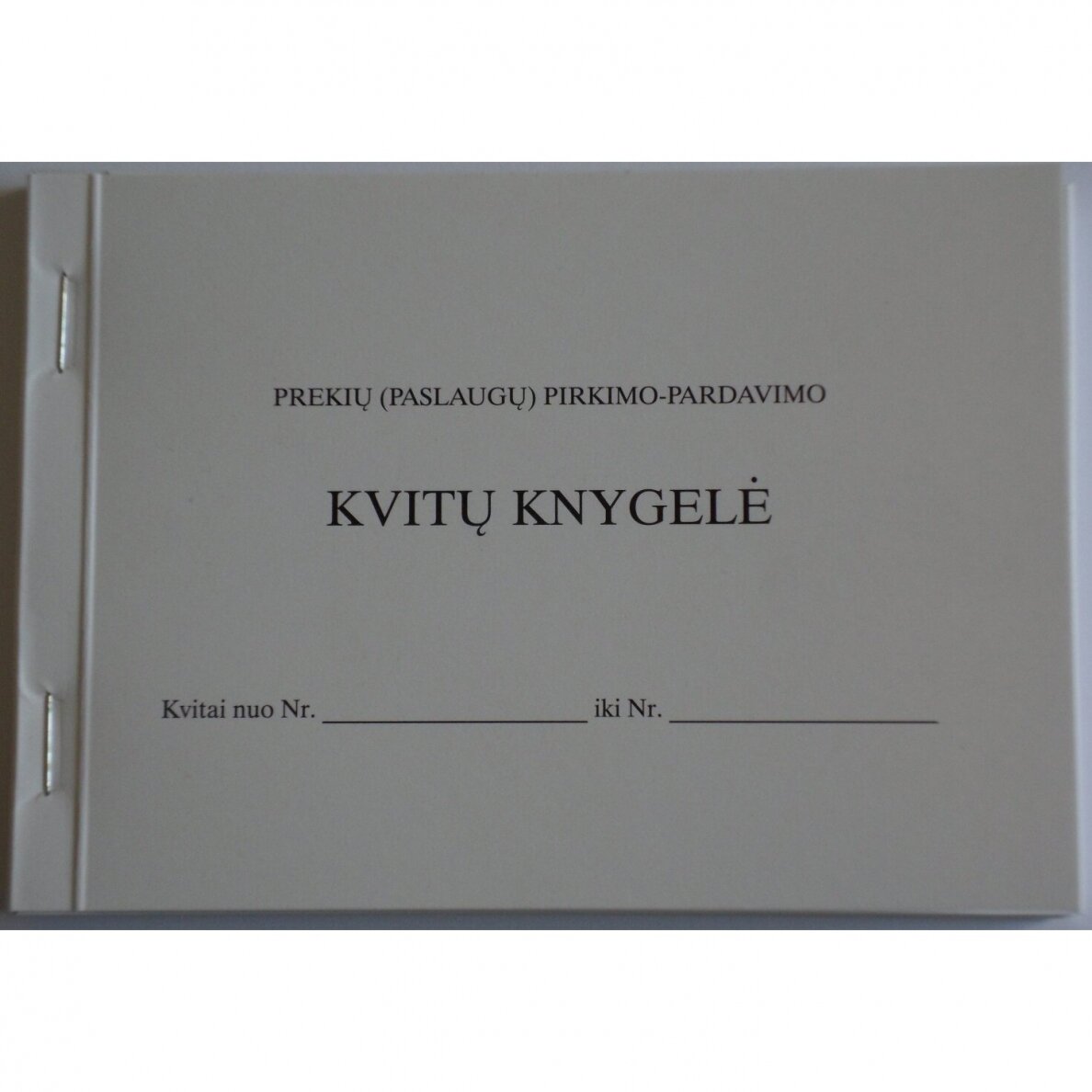 Fr0508 Prekių (paslaugų) pirkimo-pardavimo kvitai, A6x2x50, be Nr. | PREKIŲ ...