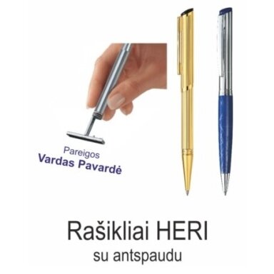 Rašikliai su antspaudu Rašikliai su antspaudu