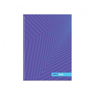 Sąsiuvinis kietu viršeliu ORNAMENT, Optima, A4, langeliais, 96 lapai, 60gsm, violetinės sp.