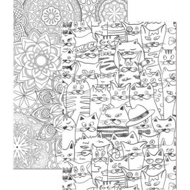 Sąsiuvinis MANDALAS, A4, langeliais, 48 lapai, 70gsm