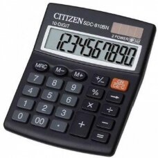 Skaičiuotuvas, kalkuliatorius SDC-810BN, Citizen, 10 skaičių ekranas
