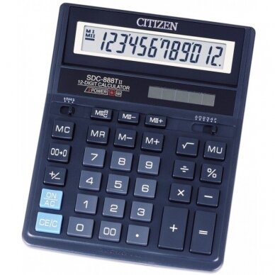 Skaičiuotuvas, kalkuliatorius Citizen SDC-888XBK
