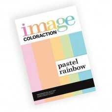 Spalvotas popierius PASTEL RAINBOW, Image Coloraction, A4, 7 sp., 80gsm, 70 lapų