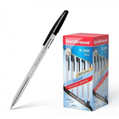 Tušinukas R-301 CLASSIC, ErichKrause, storis 1.0mm, juodos sp.