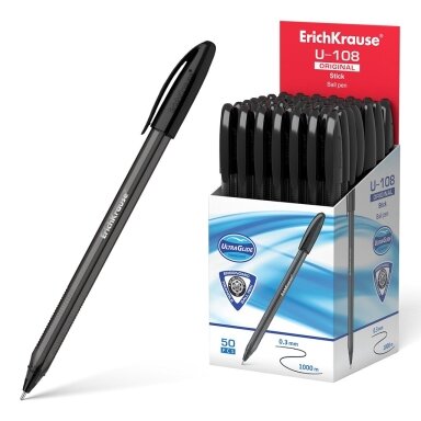 Ultra glide tušinukas U-108 ORIGINAL STICK, ErichKrause, storis 1.0mm, juodos sp.