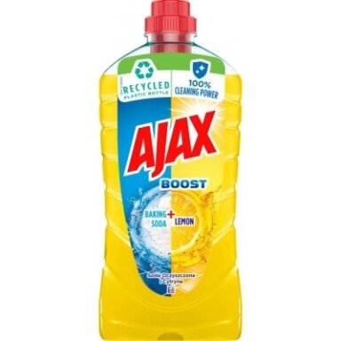 Universali valymo priemonė AJAX Boost Baking Soda + Lemon, 1000 ml