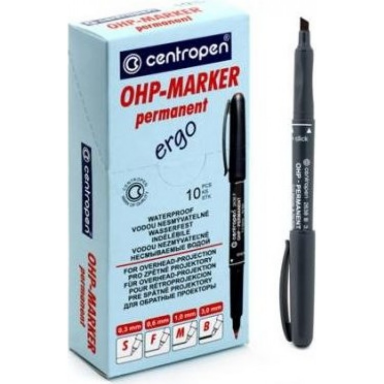 Žymeklis CENTROPEN 2638 OHP B, 1-3mm, permanentinis juodas