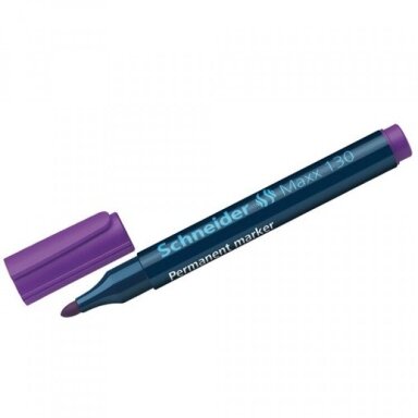 Žymeklis, Markeris SCHNEIDER Maxx 130 permanent apvaliu galu violetinis